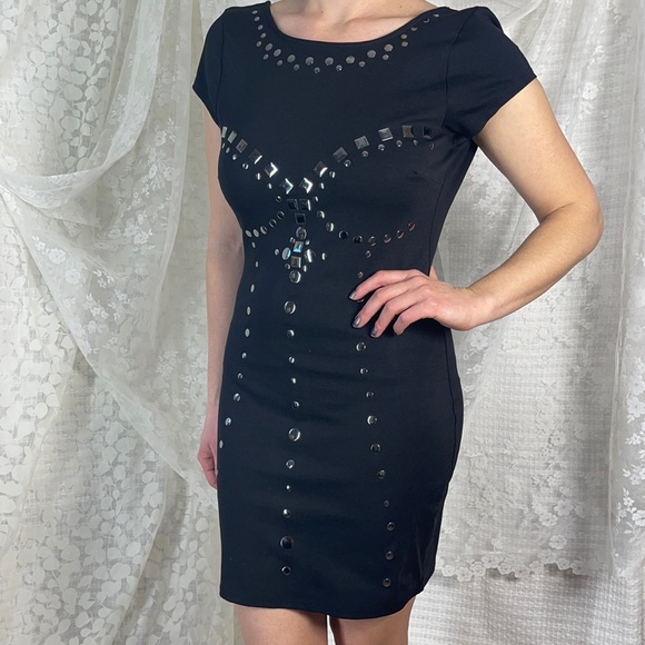 Black Mirrored Statement Dress - Picture 2 of 4